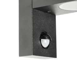 Easylight Moderne Außenwandleuchte mit Bewegungsmelder Grau AALBORG* Moderne Lampen|Moderne Außenleuchten