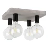 Spot Light Moderne Deckenlampe Beton 4-flmg E27 quadratisch* Flurlampen|Bürolampen