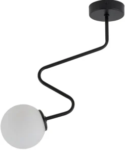 Sale Sigma Moderne Deckenlampe Glas Metall blendarm G9 geschwungen