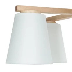 Lamkur Moderne Deckenleuchte Holz 5xE27 Skandinavisch* Deckenleuchten|Flurlampen