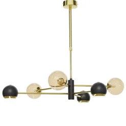 Online Jupiter Moderne Deckenleuchte in Gold Schwarz Bernstein G9 GU10