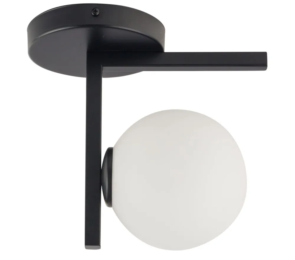 Sigma Moderne Deckenleuchte Schwarz Kugel Glas G9 wohnlich* Deckenleuchten|Flurlampen