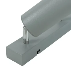 Lamkur Moderne Deckenstrahler Silber lang Aluminium Lampe* Deckenleuchten|Flurlampen