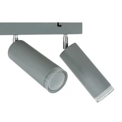 Lamkur Moderne Deckenstrahler Silber lang Aluminium Lampe* Deckenleuchten|Flurlampen