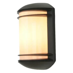 Nowodvorski Moderne halbrunde Außen Gartenleuchte QUARTZ Anthrazit farben* Moderne Lampen|Moderne Außenleuchten