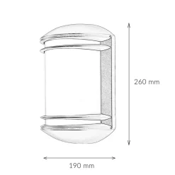 Nowodvorski Moderne halbrunde Außen Gartenleuchte QUARTZ Anthrazit farben* Moderne Lampen|Moderne Außenleuchten