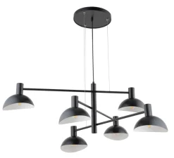 Sale Sigma Moderne Hängelampe Metall Schwarz Weiß E14 Mehrflammig