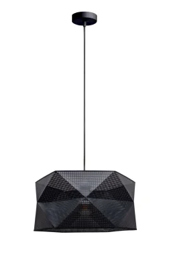 Belis Moderne Hängelampe Stoff blendarm E27 L:70 Schwarz* Wohnzimmerlampen|Stofflampen