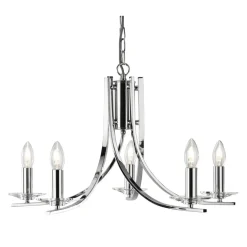 Searchlight Moderne Hängeleuchte glänzend 5-flmg.* Hängelampen|Esszimmer Lampen