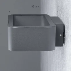 Nowodvorski Moderne LED Wandlampe in anthrazit* Moderne Lampen|Led Außenleuchten