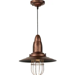 Hot Trio Reality Moderne Pendelleuchte FISHERMAN in Kupfer Antik