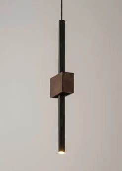 Sigma Moderne Pendelleuchte Metall Holz Schwarz G9 wohnlich* Hängelampen|Moderne Lampen