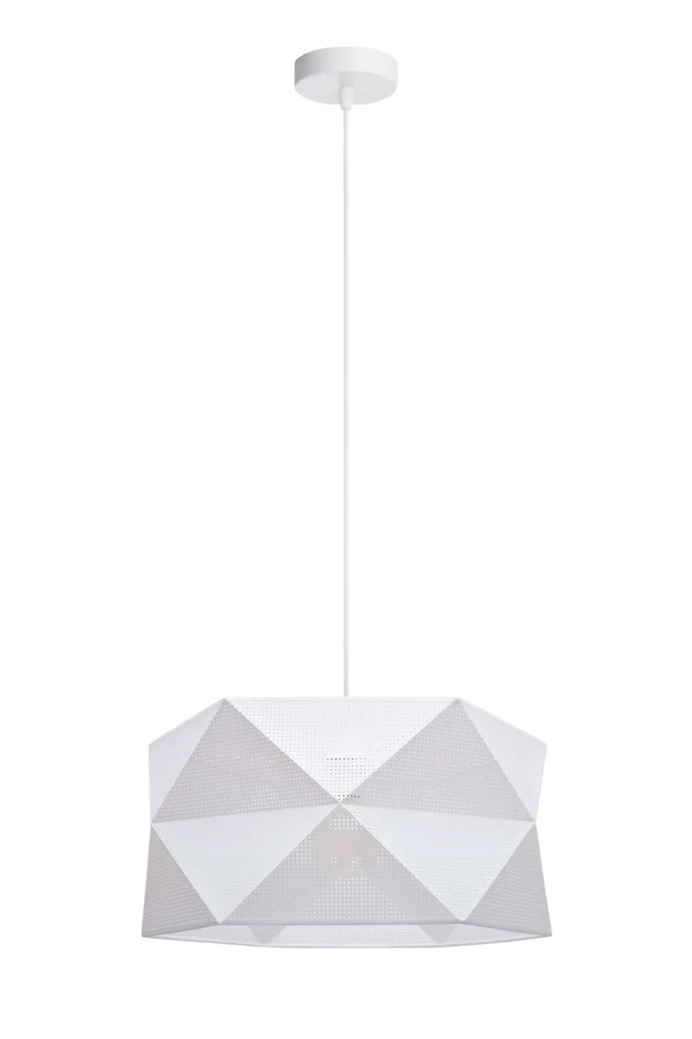 Sale Belis Moderne Pendelleuchte Stoff blendarm E27 L:70 Weiß Gold