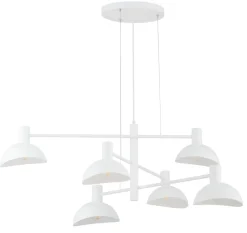 Sigma Moderne Pendelleuchte Weiß Metall E14 B:90 cm groß* Hängelampen|Esszimmer Lampen
