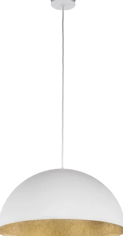 Sigma Moderne Pendelleuchte Weiß Gold Ferra* Hängelampen|Esszimmer Lampen