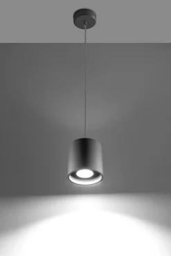 Sollux Moderne runde Pendelleuchte RODA grau* Hängelampen|Esszimmer Lampen