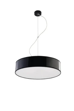 Sollux Moderne runde Pendelleuchte ATIS in Schwarz* Hängelampen|Esszimmer Lampen