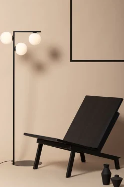 Sigma Moderne Stehlampe Metall Gold Glas 150 cm G9 3-flammig* Kugellampen|Moderne Lampen