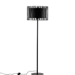Sale TK Lighting Moderne Stehlampe Schwarz Metall rund 145 cm