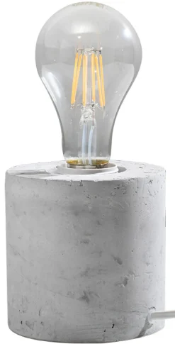 Sollux Moderne Tischleuchte Beton H:10cm Modern rund JAZLEAN* Moderne Lampen|Wohnzimmerlampen