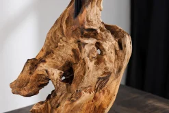 Invicta Interior Moderne Tischleuchte blendarm Stoff Holz E27 58 cm groß* Tischlampen|Schlafzimmer Lampen