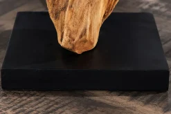 Invicta Interior Moderne Tischleuchte blendarm Stoff Holz E27 58 cm groß* Tischlampen|Schlafzimmer Lampen