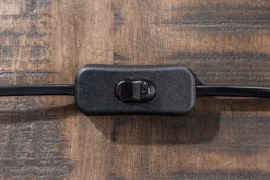 Invicta Interior Moderne Tischleuchte blendarm Stoff Holz E27 58 cm groß* Tischlampen|Schlafzimmer Lampen