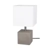 Outlet Spot Light Moderne Tischleuchte mit Schalter Beton Stoff E27