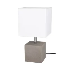 Outlet Spot Light Moderne Tischleuchte mit Schalter Beton Stoff E27