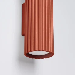 Sale Sollux Moderne Wandlampe Up Down H: 30 cm Rot GU10 2-flammig Alu