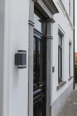 Eco-Light Moderne Wandlampe Up Down Anthrazit IP44 GU10 B:11 cm* Moderne Außenleuchten|Außenwandleuchten