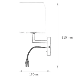 Hot Nowodvorski Moderne Wandleuchte mit LED Lesearm