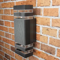 Nowodvorski Moderne Wandleuchte Up Down für Außen E27 IP54 RIO* Moderne Lampen|Fassadenstrahler