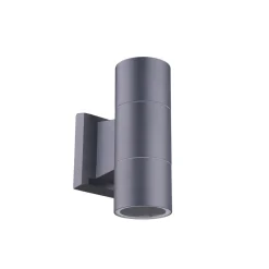 Harms Import Moderne Wandleuchte Up Down Anthrazit GU10 IP44 außen* Metall Lampen|Feuchtraumleuchten