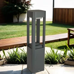 SU-MA Moderne Wegeleuchte Anthrazit 50 cm IP54 GX53* Metall Lampen|Wegeleuchten