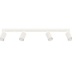 Discount Sollux Moderner Deckenstrahler 4-flammig GU10 B: 81 cm in Creme
