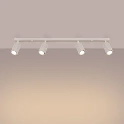 Discount Sollux Moderner Deckenstrahler 4-flammig GU10 B: 81 cm in Creme