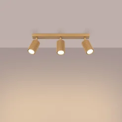 Sollux Moderner Deckenstrahler 3-flammig GU10 B: 45 cm in Gold* Flurlampen|Wohnzimmerlampen