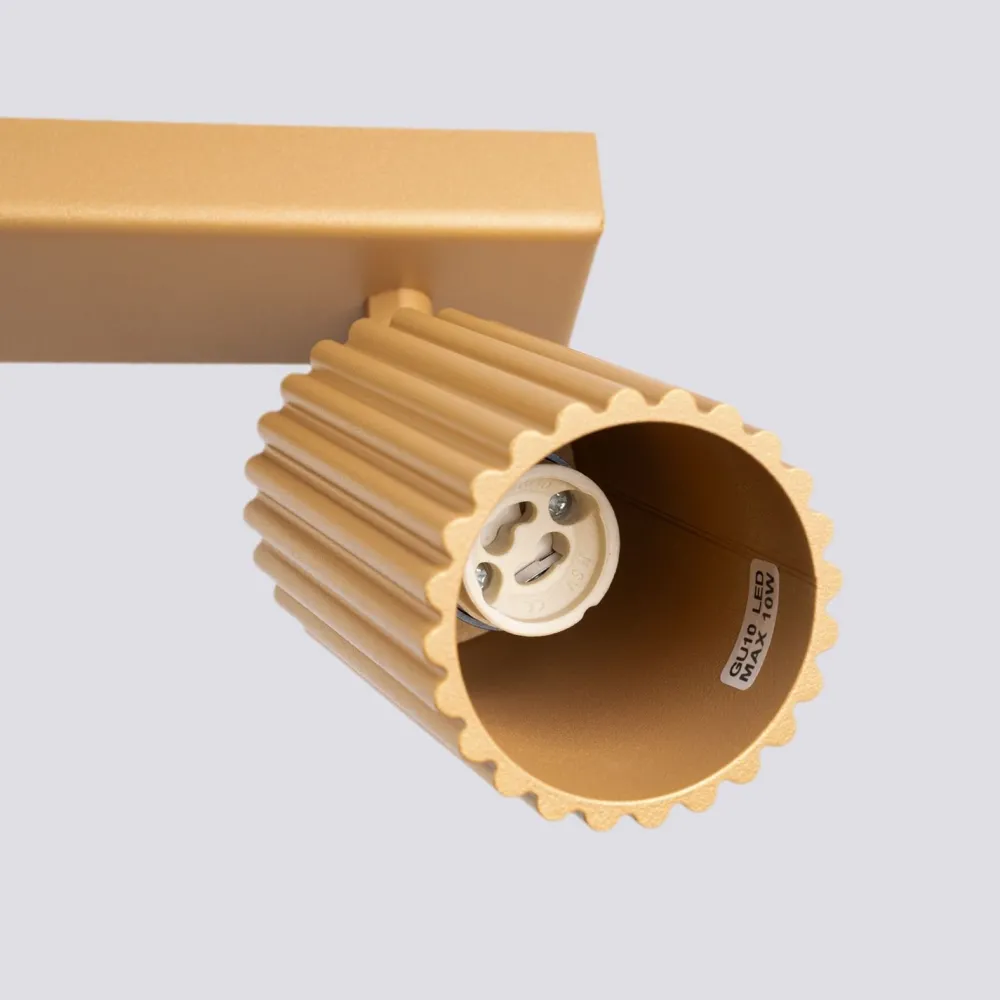 Sollux Moderner Deckenstrahler 3-flammig GU10 B: 45 cm in Gold* Flurlampen|Wohnzimmerlampen