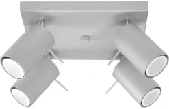 Sollux Moderner Spot Grau Stahl flexibel GU10 ETNA* Deckenleuchten|Flurlampen