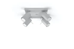 Sollux Moderner Spot Grau Stahl flexibel GU10 ETNA* Deckenleuchten|Flurlampen