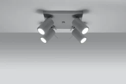 Sollux Moderner Spot Grau Stahl flexibel GU10 ETNA* Deckenleuchten|Flurlampen