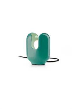 Online Ferroluce Nachttischlampe Keramik 14,5 cm breit 20 cm hoch Türkis