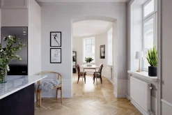 Discount By Rydéns Nachttischlampe Metall Stoff 48,5 cm hoch E27 Gold Weiß