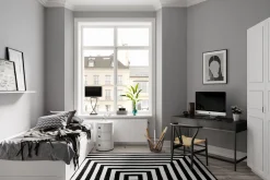 By Rydéns Nachttischlampe Metall Stoff E27 69 cm hoch Modern* Wohnzimmerlampen|Schlafzimmer Lampen