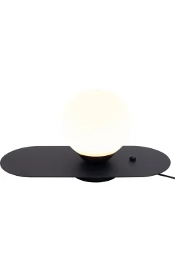 Belis Nachttischlampe mit Schalter Glas Metall E27 22 cm* Wohnzimmerlampen|Metall Lampen