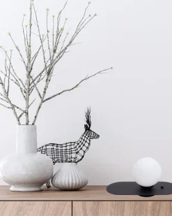 Belis Nachttischlampe mit Schalter Glas Metall E27 22 cm* Wohnzimmerlampen|Metall Lampen