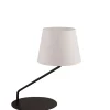 Sigma Nachttischlampe Schwarz Weiß blendarm 43 cm wohnlich* Designerlampen|Moderne Lampen