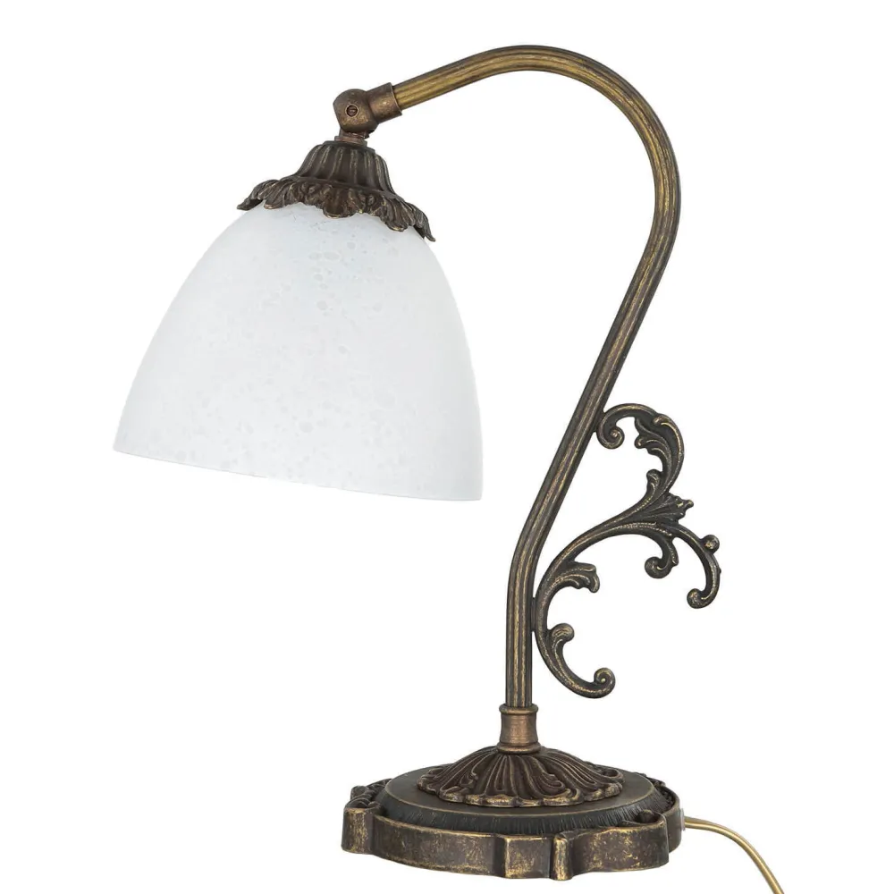 Discount Giovanni Battista Nachttischlampe Weiß Messing