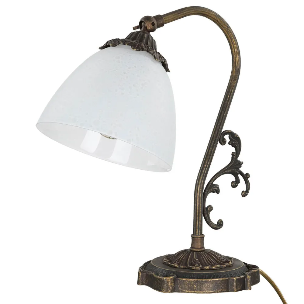 Discount Giovanni Battista Nachttischlampe Weiß Messing